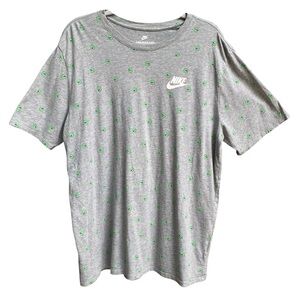 Nike Have A Nike Day Tee Shirt Men’s Size XL Gray Green Athletic Cut Cotton